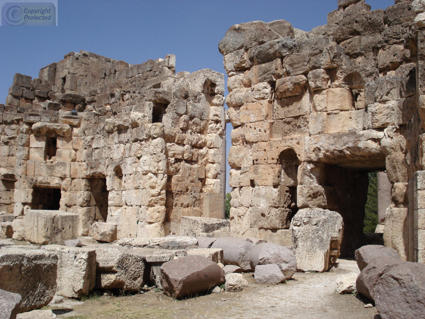 The Great Court in the Temple of Jupiter in Baalbek